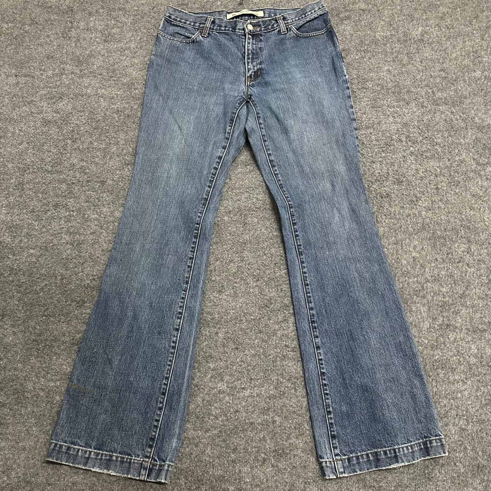 Gap Jeans Womens Size 10L Blue Long And Lean Cotton Bootcut Denim Stain